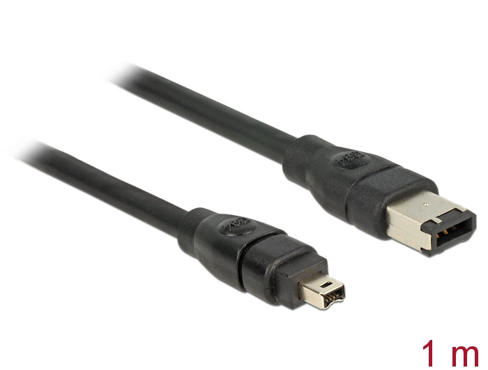 Delock Kabel FireWire 6 Pin Stecker > 4 Pin Stecker 1 m