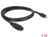 Delock Kabel FireWire 9 Pin Stecker > 4 Pin Stecker 1 m