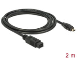 Delock Kabel FireWire 9 Pin Stecker > 4 Pin Stecker 2 m