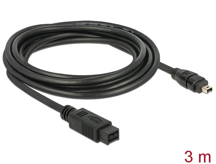 Delock Kabel FireWire 9 Pin Stecker > 4 Pin Stecker 3 m