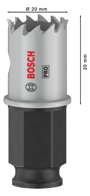 BOSCH-EW Lochsäge  20mm T44mm Sechskant LOCHSÄGE f.Gips Holz