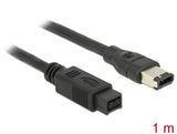 Delock Kabel FireWire 9 Pin Stecker > 6 Pin Stecker 1 m