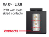 Delock Keystone Modul EASY-USB 2.0 A Buchse > EASY-USB 2.0 A Buchse weiß