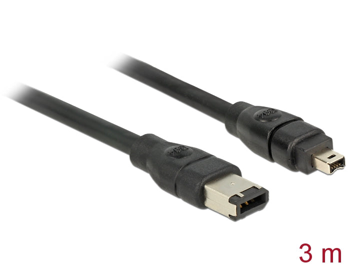 Delock Kabel FireWire 6 Pin Stecker > 4 Pin Stecker 3 m