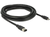 Delock Kabel FireWire 6 Pin Stecker > 4 Pin Stecker 3 m