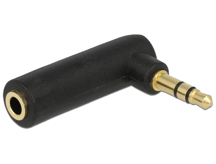 Delock Adapter Audio Klinke 3,5 mm 3 Pin Stecker > Buchse gewinkelt