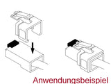 Delock RJ45 Reparatur Clip 40 Stück Set 2 (transparent, schwarz, violett, orange)