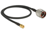Delock Antennenkabel N Stecker > RP-SMA Stecker CFD200 0,5 m low loss