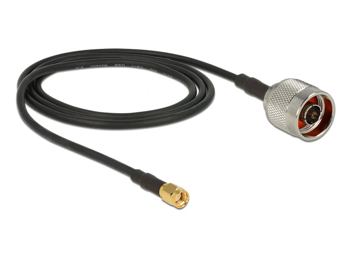 Delock Antennenkabel N Stecker > RP-SMA Stecker CFD200 1,0 m low loss
