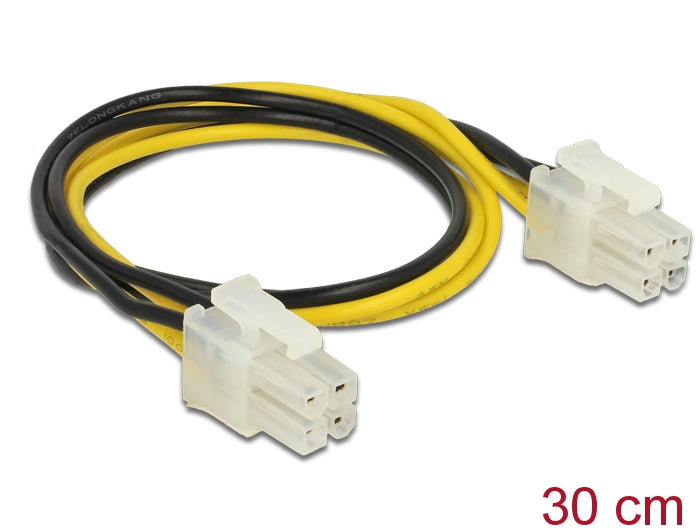Delock Stromkabel P4 Stecker > P4 Stecker 30 cm