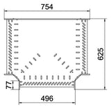 BETTERMANN T-Stück Kabelrinne ST vz RT 650 FS 60x500mm int.Verb horizontal