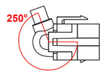 Delock Keystone Modul USB 2.0 A Buchse 250° > USB 2.0 A Buchse mit Kabel weiß