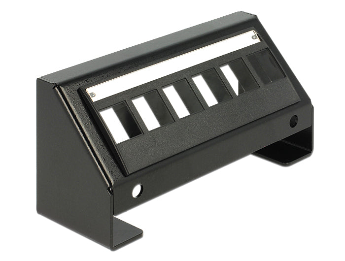 Delock Keystone Multimedia Panel 6 Port schwarz