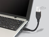Delock Kabel USB 5 Gbps Typ-A Stecker zu USB 5 Gbps Typ-A Buchse ShapeCable 0,15 m