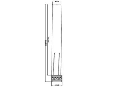 Delock LTE Antenne N Stecker 2,5 dBi omnidirektional starr weiß outdoor Delock - Ansicht 3