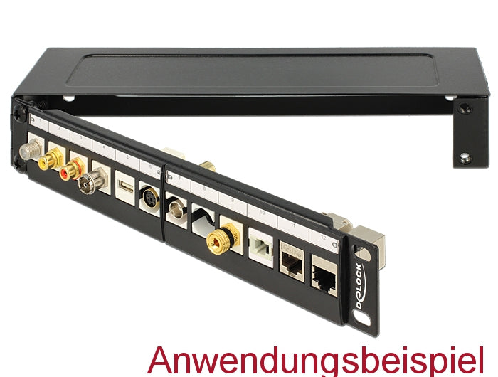 Delock 10″ Wandhalterung 1 HE