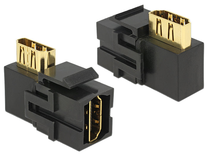 Delock Keystone Modul HDMI Buchse > HDMI Buchse 90° gewinkelt schwarz