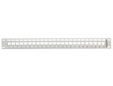 Delock 19″ Keystone Patchpanel 24 Port grau