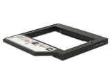 Delock Caddy Slim SATA 5.25″ Einbaurahmen (10 mm) für 1 x 2.5″ SATA HDD bis 9,5 mm