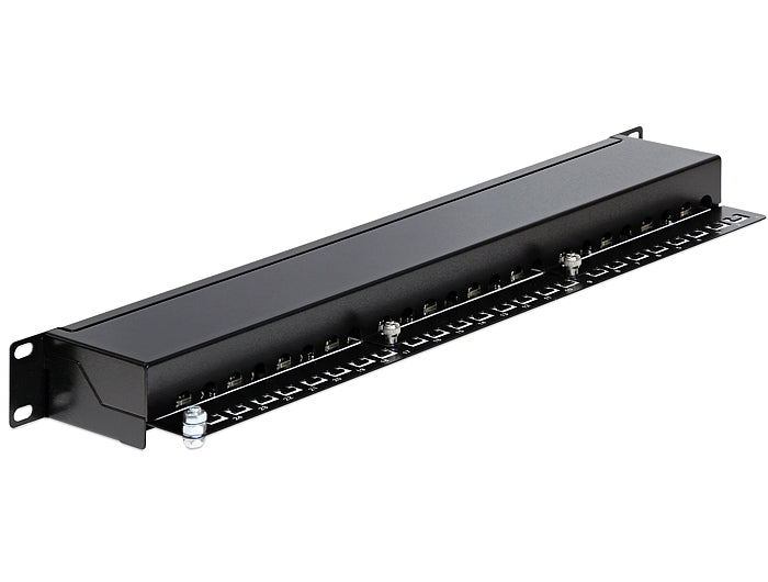 Delock 19″ Patchpanel 24 Port Cat.6 schwarz