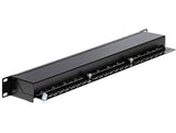 Delock 19″ Patchpanel 24 Port Cat.6 schwarz