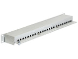 Delock 19″ Patchpanel 24 Port Cat.6 grau