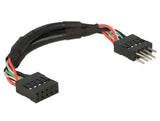 Delock USB 2.0 10 Pin Verlängerungskabel Pfostenstecker > Pfostenbuchse 10 cm