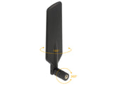 Delock LTE Antenne SMA Stecker 0,5 - 3 dBi omnidirektional drehbar mit Kippgelenk schwarz
