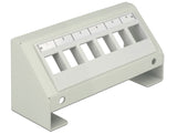 Delock Keystone Multimedia Panel 6 Port grau