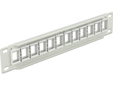 Delock 10″ Keystone Patchpanel 12 Port grau