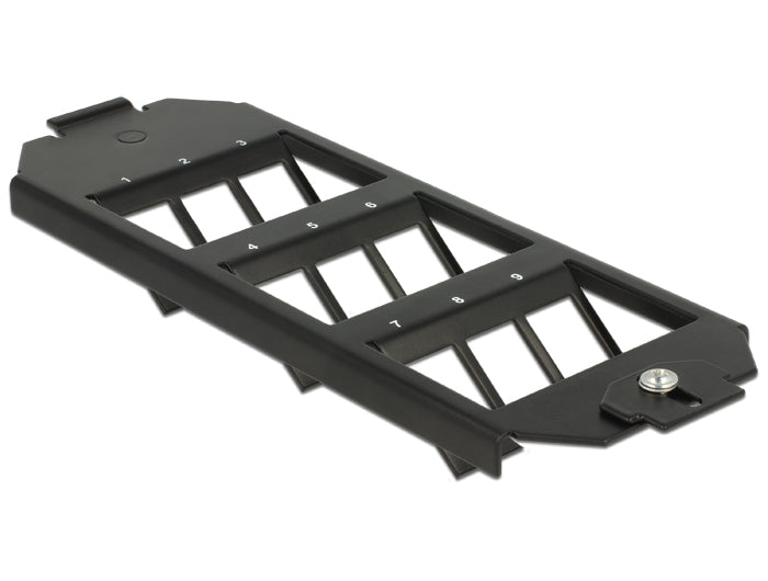 Delock Keystone Halterung 9 Port für Bodentank