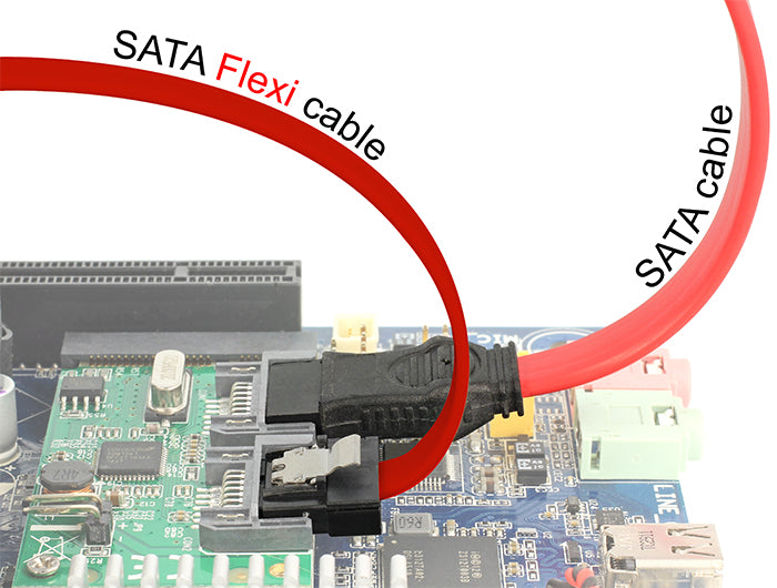 Delock SATA 6 Gb/s Kabel 10 cm rot FLEXI