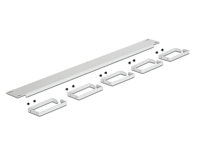 Delock 19″ Kabelmanagement Panel grau