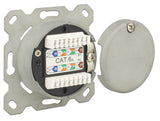 Delock Netzwerk Anschlussdose Unterputz 2 Port RJ45 Cat.6A LSA