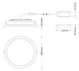 LEDVANCE LED-Einbaustrahler 30-42W EVG DL CMFT D250 P 42W MS 940 OP WT 1LED ws