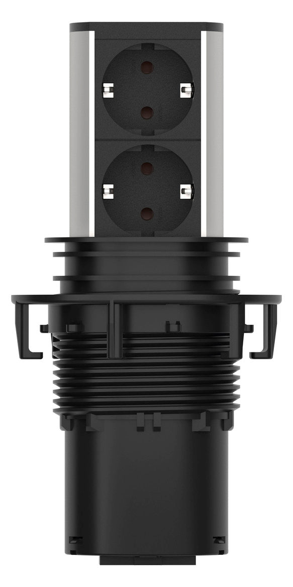 BACHMANN Steckdosenleiste 2f alu 2m IP20 Elevator 928.002 1,5qmm