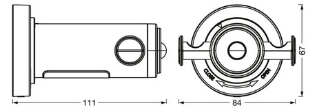 LEDVANCE LED-Badleuchte 0,18W 3000K 10lm Bathroom Sensor Hook Hanger si