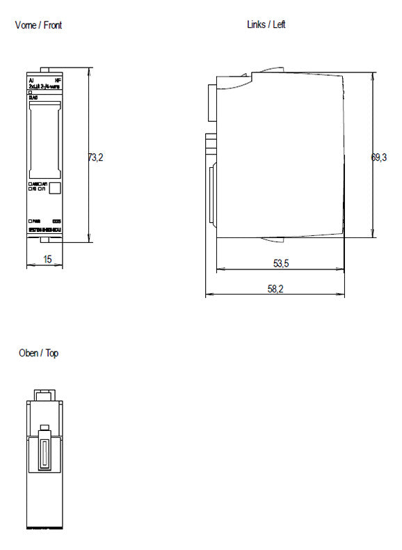 SIEMENS Analoges I/O-Modul DC 19,2-28,8V 6ES7134-6HB00-0CA1 Eing.Strom Eing.Spg