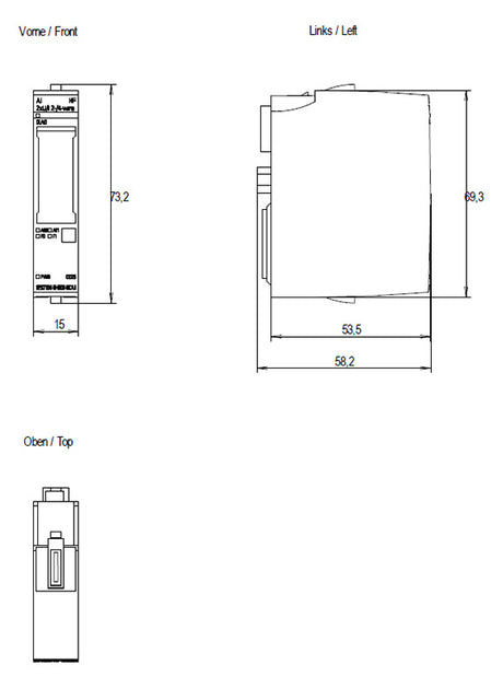 SIEMENS Analoges I/O-Modul DC 19,2-28,8V 6ES7134-6HB00-0CA1 Eing.Strom Eing.Spg
