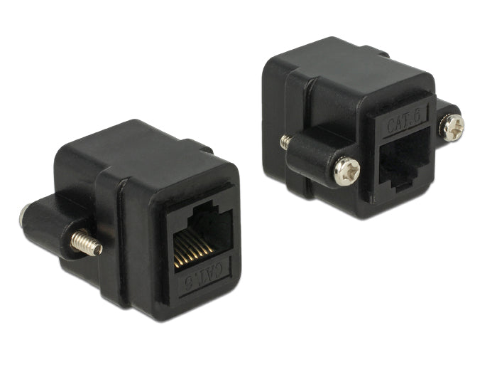 Delock Adapter RJ45 Buchse > RJ45 Buchse zum Einbau Cat.6 UTP
