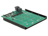 Delock 3.5″ Konverter SATA 22 Pin / SFF-8643 NVMe > 1 x M.2 Key M + 1 x M.2 Key B