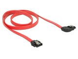 Delock SATA 6 Gb/s Kabel gerade auf rechts gewinkelt 70 cm rot