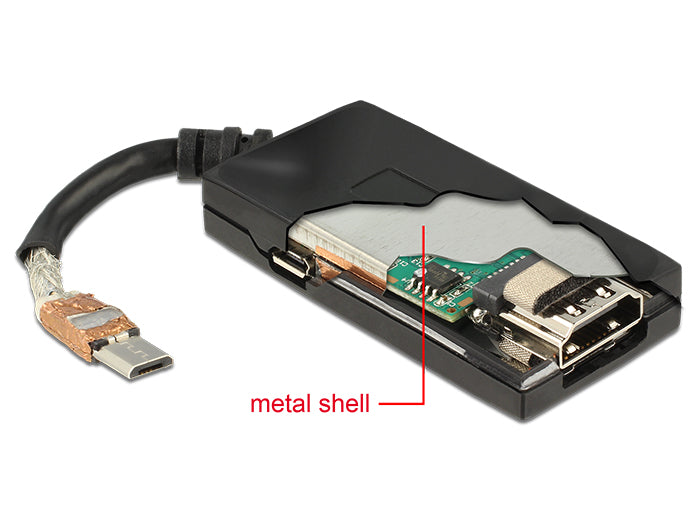 Delock MHL 3.0 Adapter > High Speed HDMI mit 4K Ultra-HD Auflösung und RCP Premium