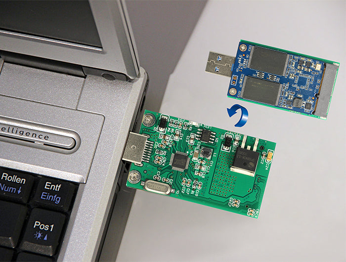 Delock Konverter USB 5 Gbps Typ-A Stecker > mSATA full size