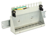 Delock Keystone Desktop Patchpanel 8 Port grau