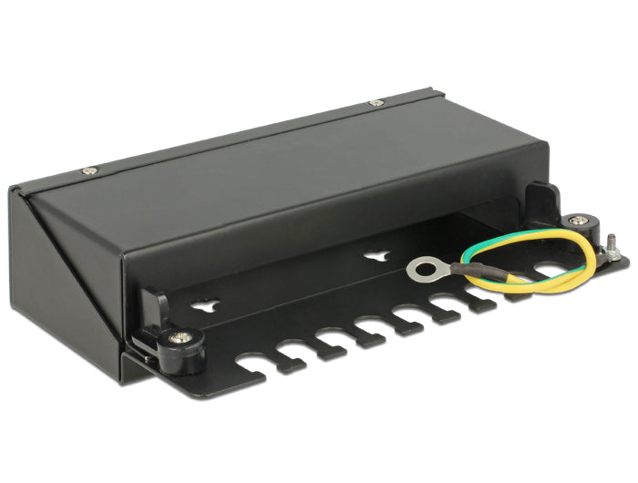 Delock Keystone Desktop Patchpanel 8 Port schwarz