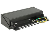 Delock Keystone Desktop Patchpanel 8 Port schwarz
