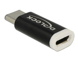 Delock USB 2.0 Adapter Micro-B Buchse zu USB Type-C™ 2.0 Stecker schwarz