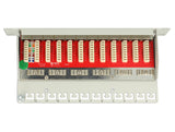 Delock 10″ Patchpanel 12 Port Cat.6A grau