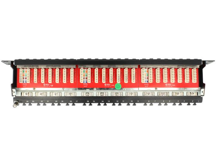 Delock 19″ Patchpanel 24 Port Cat.6A grau